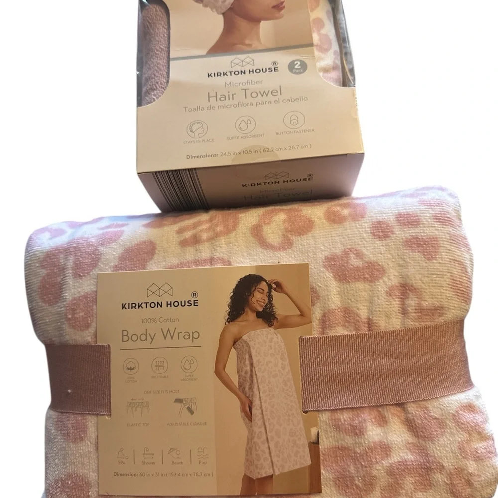 Kirkton House bundle Microfiber Hair  & Towel Wrap